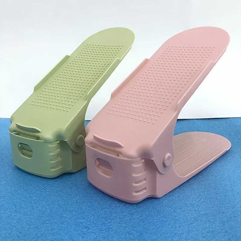 

Double-Layer Shoe Rack with Shoe Holder DIY Adjustable Space Saving Cabinet Storage Bracket