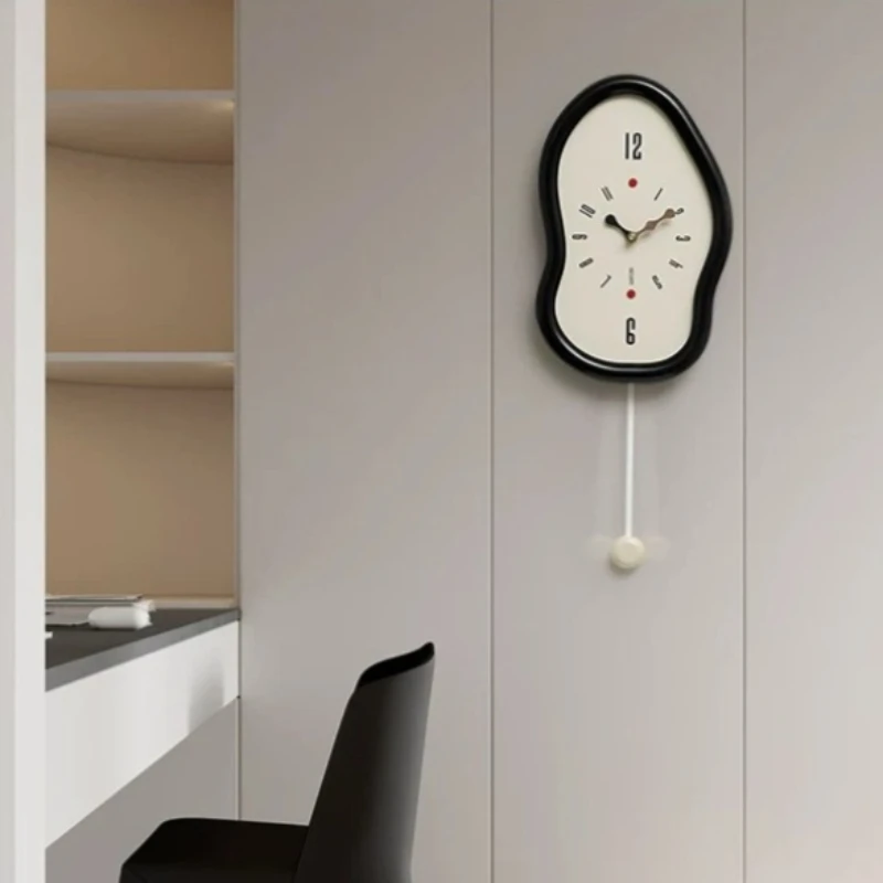 Cutecore Luxury Wall Clocks Small Kids Bedside Bedroom Wall Clocks Tube Baby Reloj De Pared Grande Living Room Decoration