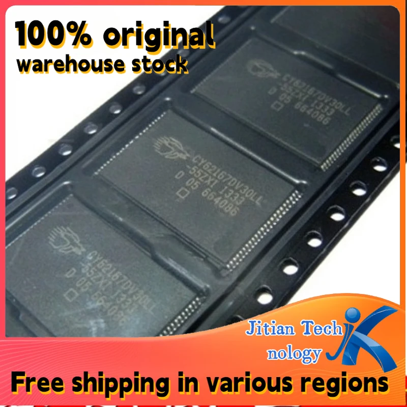 1PCS 100% new CY62167DV30LL-55ZXI CY62167DV30LL TSOP48 Static random access memory Channel direct sales