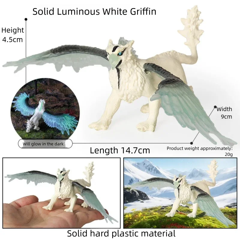 Oenux Simulierte Mythische Tiere Leuchtende Eidechse Elfe Fliegender Drache Monster-Modelle Actionfiguren Realistische Puppen Sammlerstücke Spielzeug – Detail 6