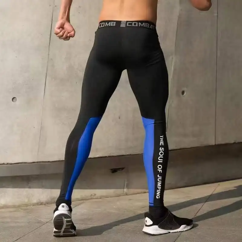 Summer Spring Autumn Men Running Tights GYM Pants Male Basketball Football Soccer Fitness Exercise Sport Long Leg Leggings 29