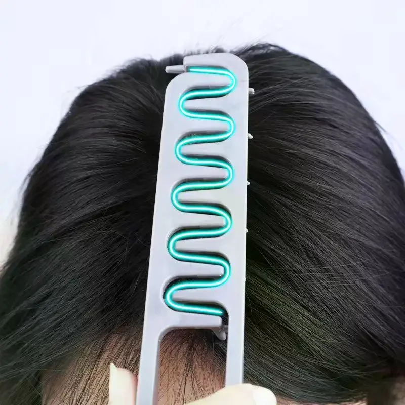 مشط تصفيف الشعر ذو الأسنان الواسعة + مشط قابل للطي أدوات تجعيد الشعر نسيج رقيق مثالي لجميع أنواع الشعر أدوات تصفيف الشعر