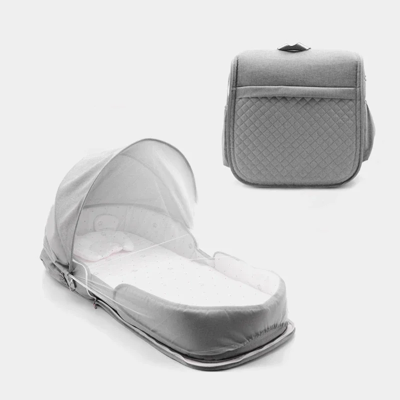 Berço dobrável portátil para bebê recém-nascido, cama móvel, cama Bionic bebê, mamãe mochila saco