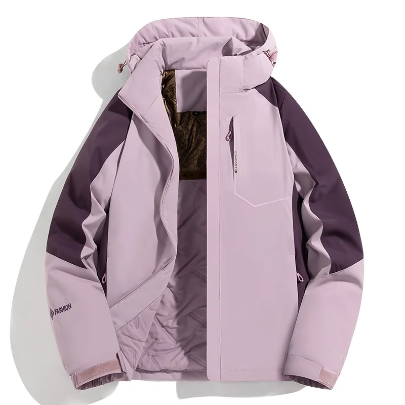 2024 Inverno Grafene Giacca da uomo Parka con cappuccio Giacca a vento Abbigliamento outdoor Coreano Cerniera Giubbotti Uomo Abbigliamento sportivo Cappotti caldi