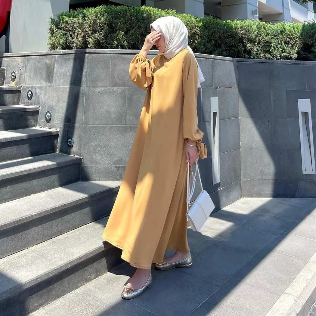 Muslim Arab Long sleeved Malaysian Women's New Long sleeved Dress