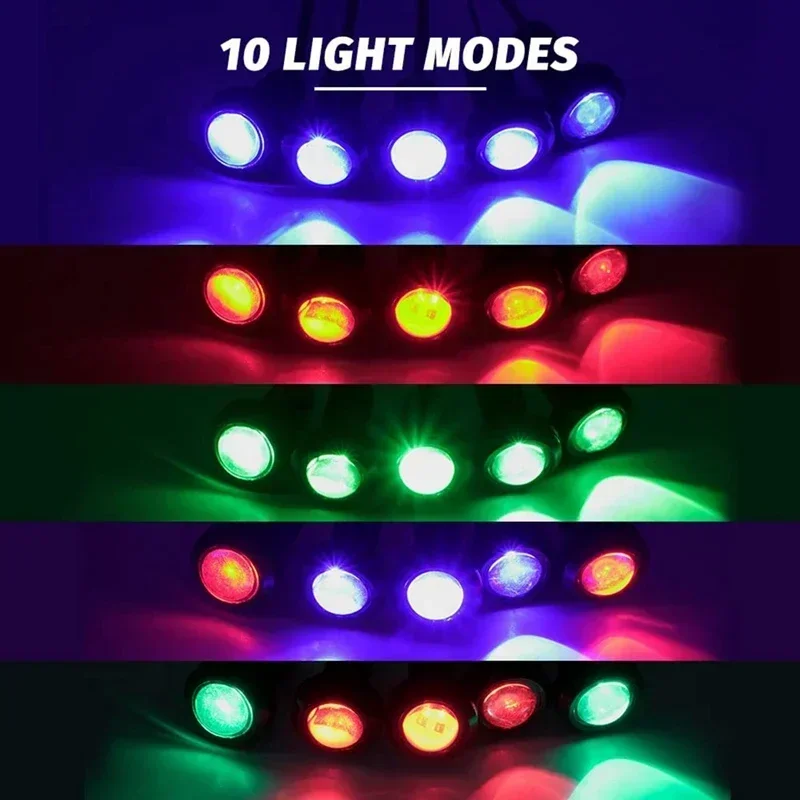 Kit de luz RC com 10 modos para Tras Slash 4X4 VXL 2WD 1/10 RC Truck Car Upgrades Parts