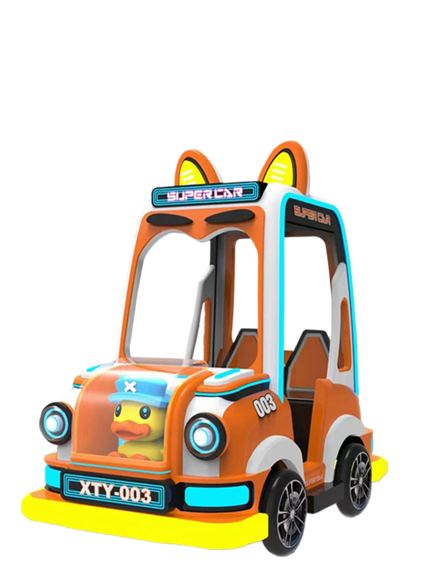 

Square children's electric amusement car stalls light-emitting commercial scene area amusement equipment outdoor double