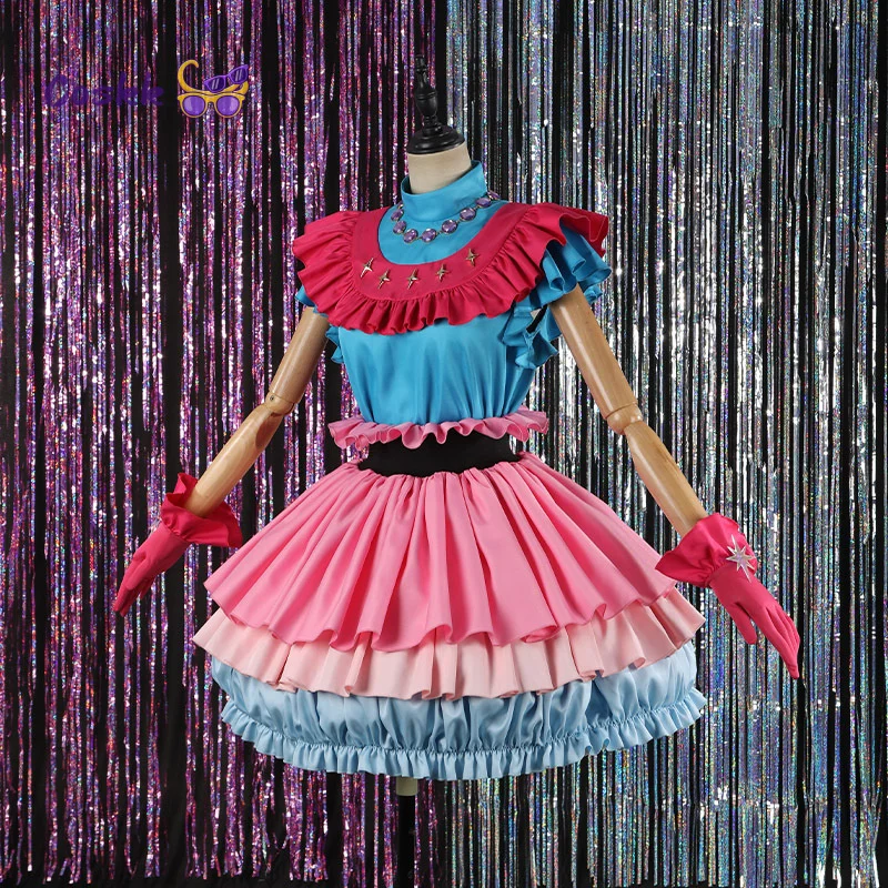 

Anime Oshi No Ko Season 3 Ai Hoshino Cosplay Costume Sweet Lolita Stage Dress Uniform Halloween Carnival Fancy Party Clothes