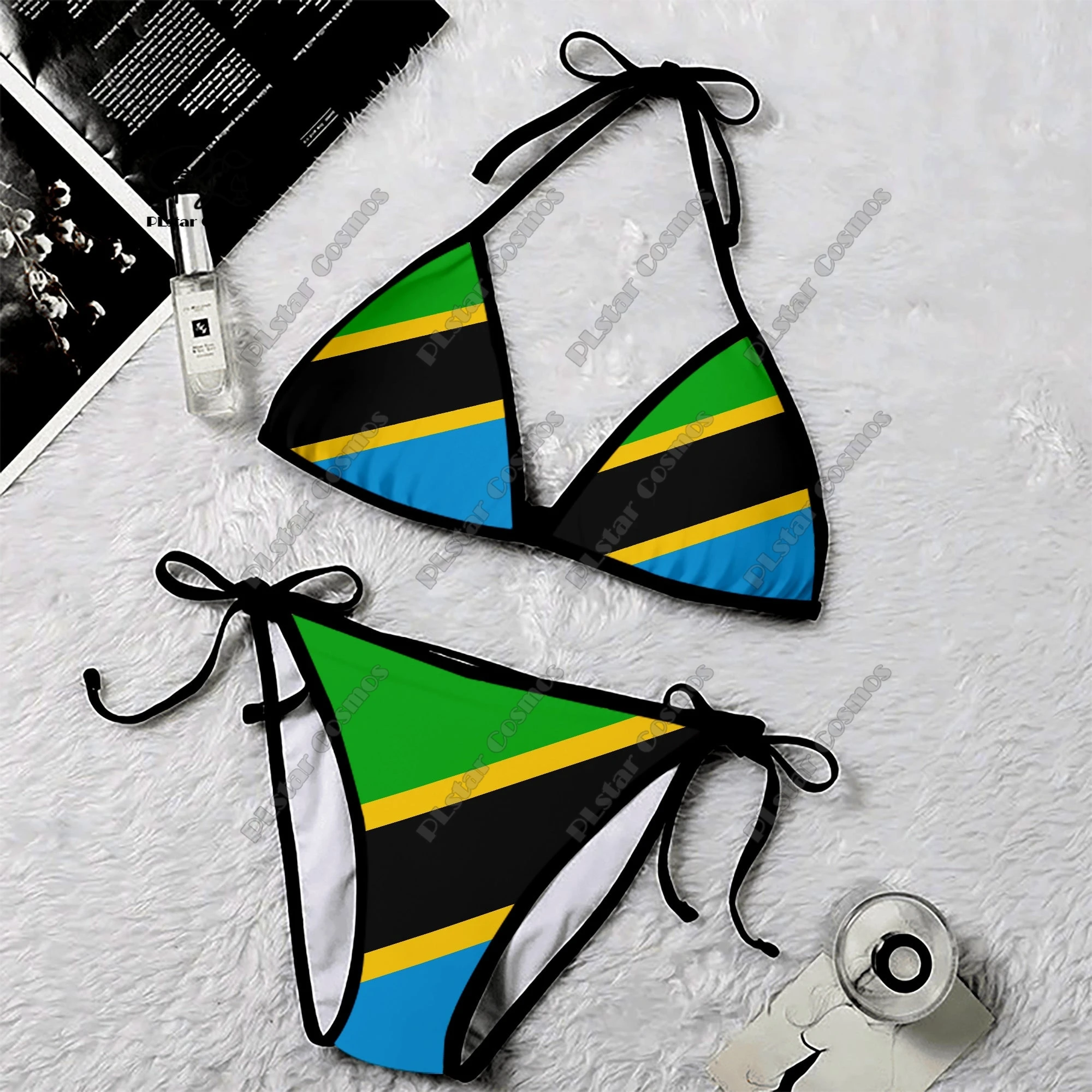 Tanzania Comoros Morocco Malawi Kenya Ethiopian Angola Mozambique Rwanda Algeria Summer Ladies 2 Piece Sexy Swimsuit Bikini Set