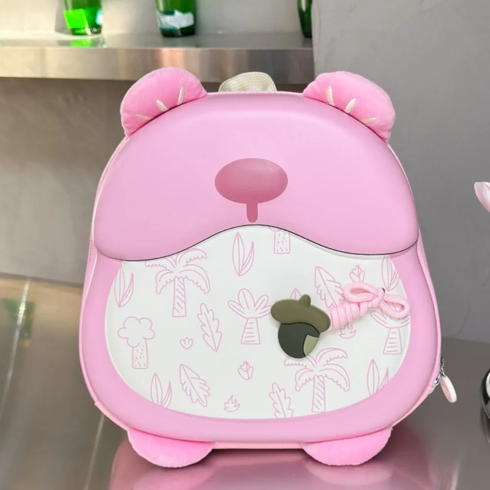 かわいいクマの子供用スクールバッグ オックスフォード 大容量 漫画 キッズ バックパック 音が出る 調節可能な幼児用保育園バッグ 旅行