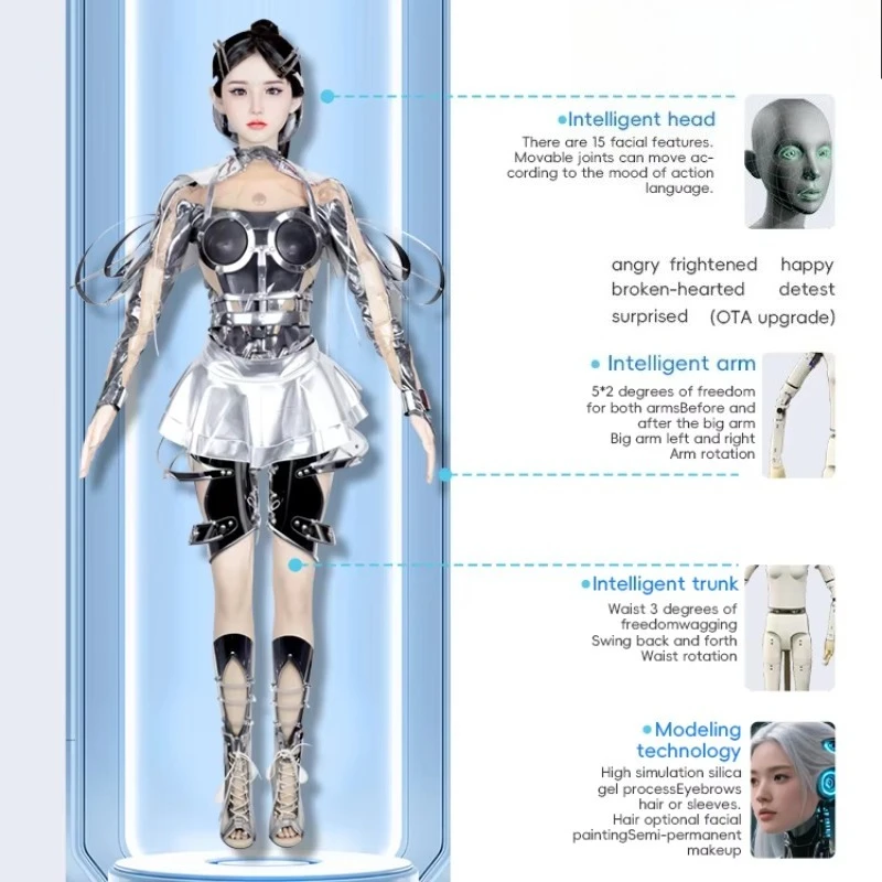 Bionic Humanoid Robot, Real Robot, Beauty Robot, Emotional Exchange and Life Interaction, Welcome Reception Robot - Image 2