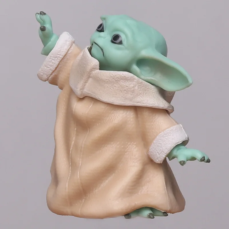 Star War 8cm Baby Yoda Grogu PVC Action Figure Anime Figures Collection Ornament Doll Mini Toy Model Prop For Children Gifts