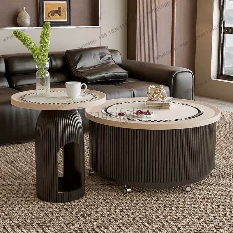 Compact Minimalist Coffee Tables Luxury Space Modern Saving Dining Premium Coffee Table Italian Meubles