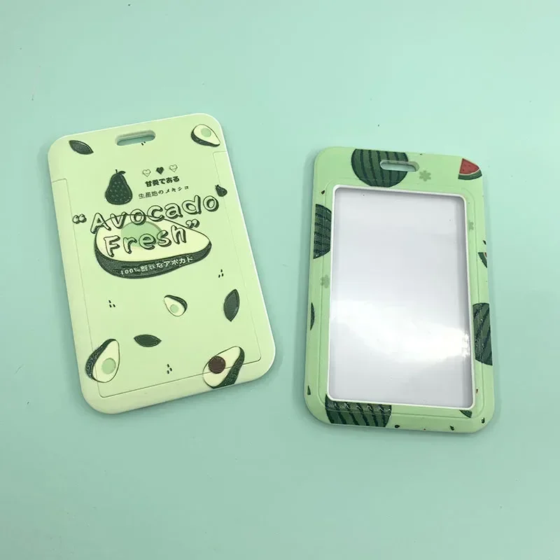 New Cute Fruit Lanyard Credit Card ID Holder Bag Cartoon Student Women Travel Bank Bus Business Card Cover Badge Wallet image 5