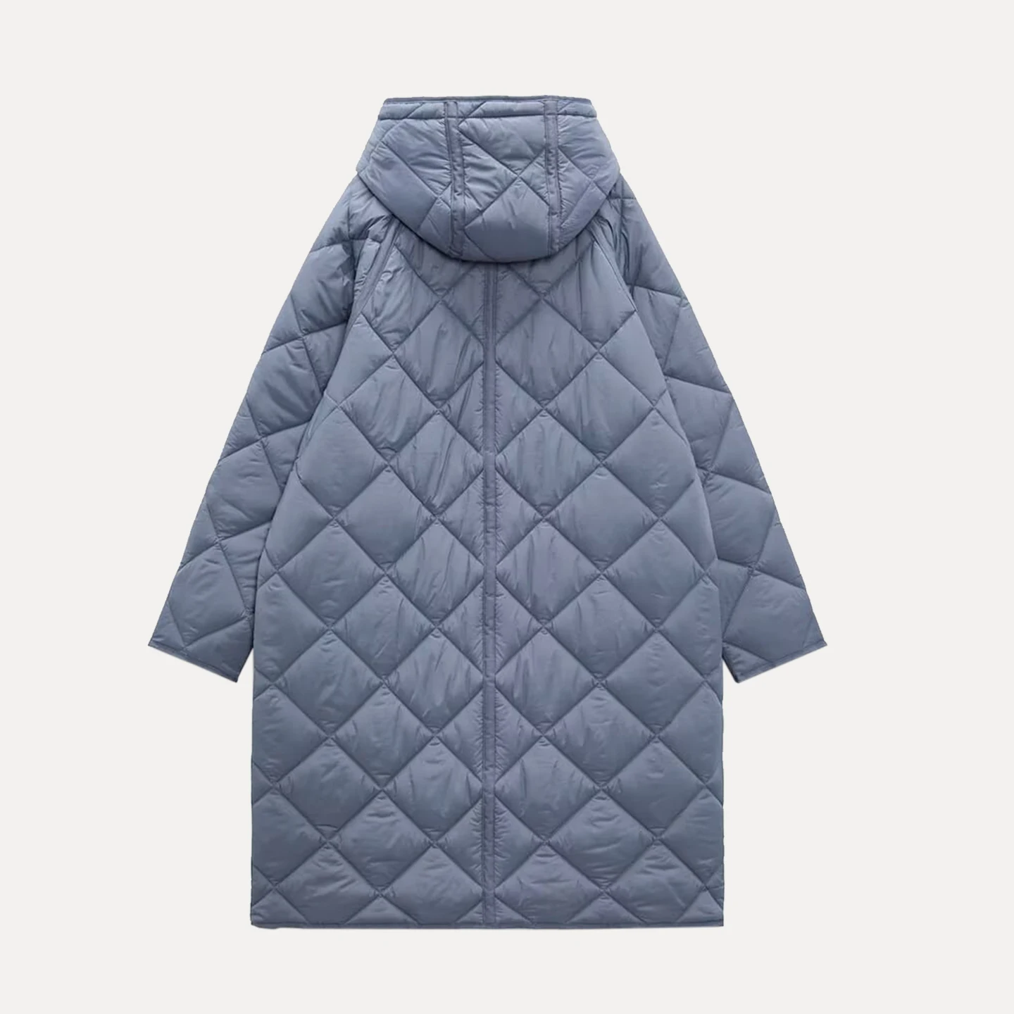 Z المرأة Faion معطف طويل 2025 جديد Personali Sle تنوعا ملابس خارجية يومية مقنعين سستة إغلاق اللون #4