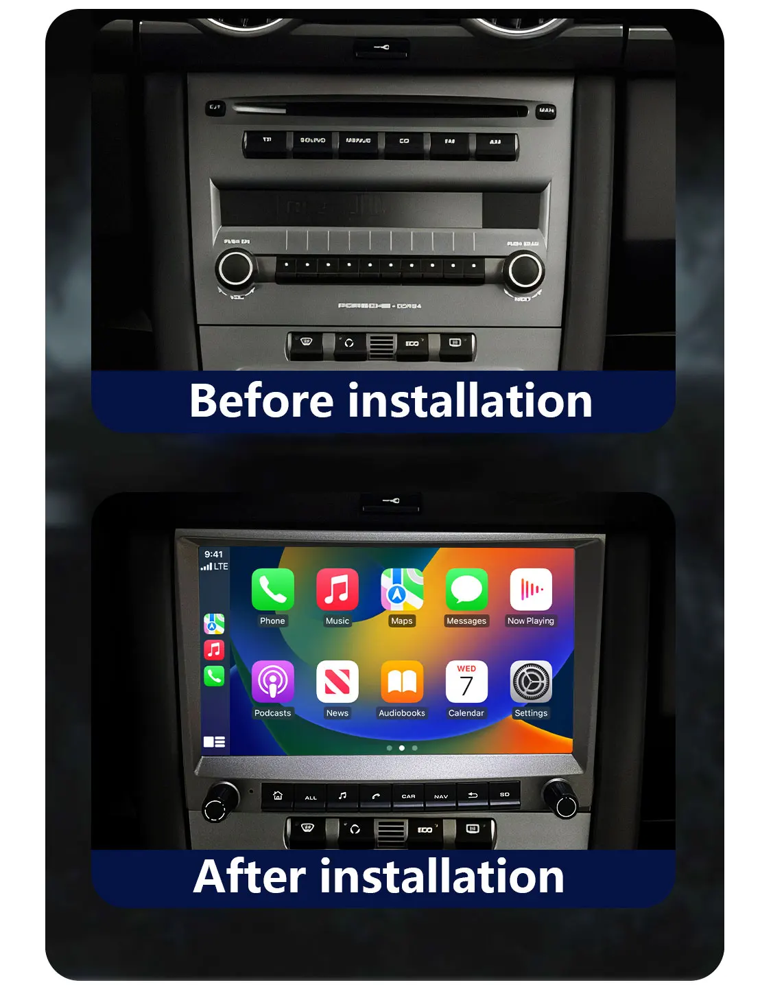 CHSTEK Car Radio For Porsche Cayman 911 987 Boxster 997 Automotive Radio GPS WIFI BT5 DSP FM Android Multimedia Upgrade Models