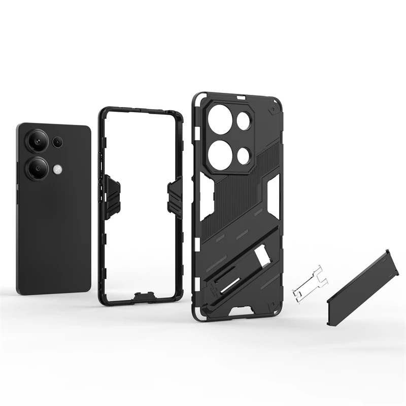 For Redmi Note 13 Pro Cover Xiaomi Redmi Note 13 Pro 4G Capas New Back Kickstand Shockproof Holder Cover Redmi Note 13 Pro Plus