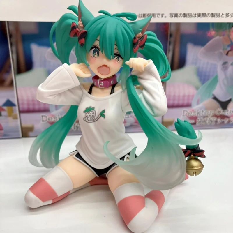 Taito Vocaloid Hatsune ku Cat Ear Design Action Figure, Périphérique, Modèle à collectionner, Ornements décoratifs, Jouet de Noël, Original