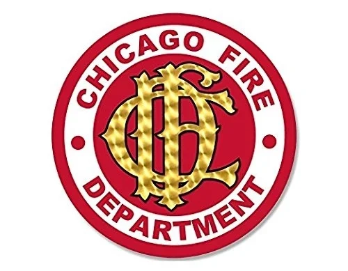 

For 4x ROUND Chicago Fire Department Seal Sticker (cfd logo dept)- Graphic - Auto, Wall, Laptop, Cell