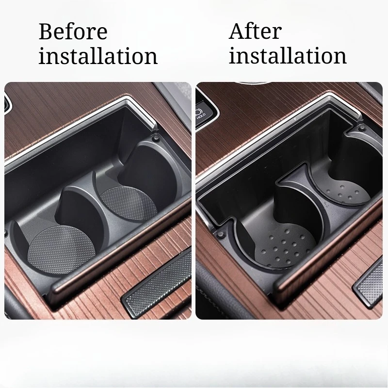 Housse de coussin en Silicone pour Toyota Sienna/Granvia, tasse d'eau, Modification Sienna, boîte de rangement pour porte Granvia, fournitures
