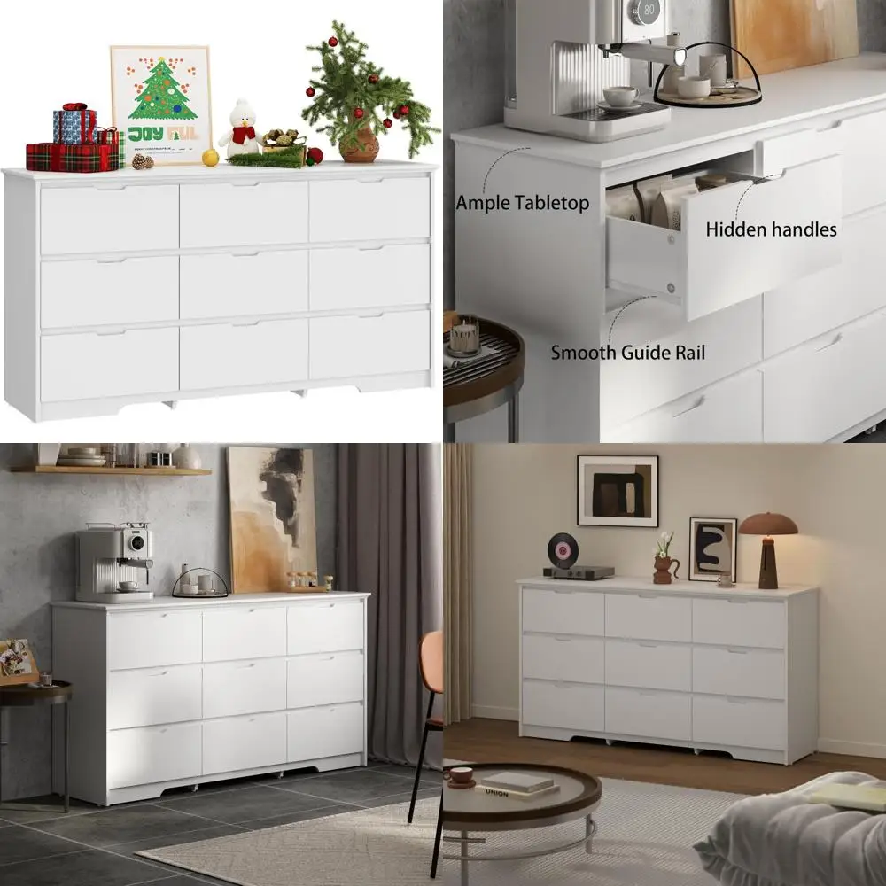 Modern 9-Drawer Woo… - image