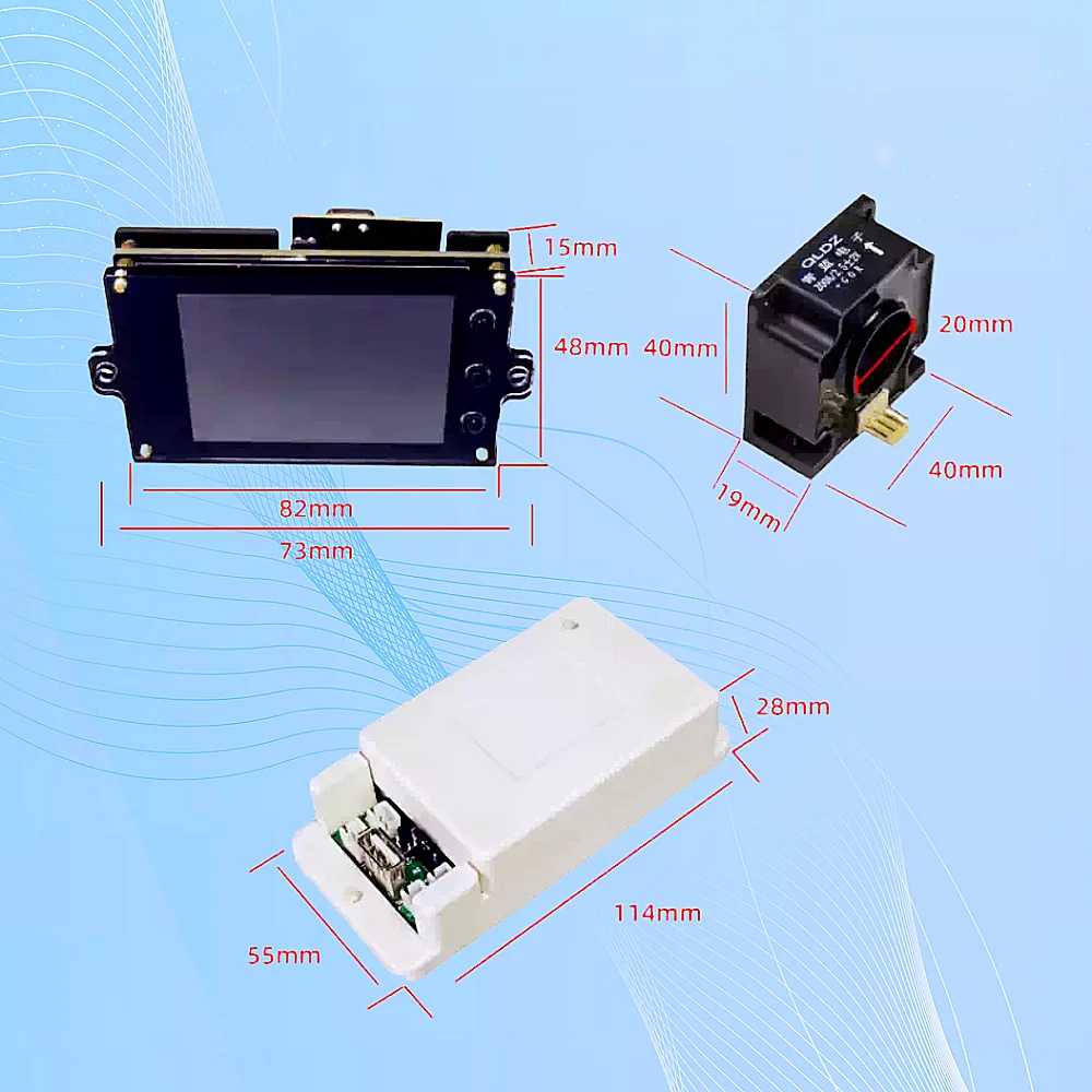 2.4 "สีไร้สายโวลต์มิเตอร์ DC80V/500V รุ่น C10s Compact 50A/100A/200A/300A/500A แอมป์มิเตอร์ Current Meter Power ความจุเมตร