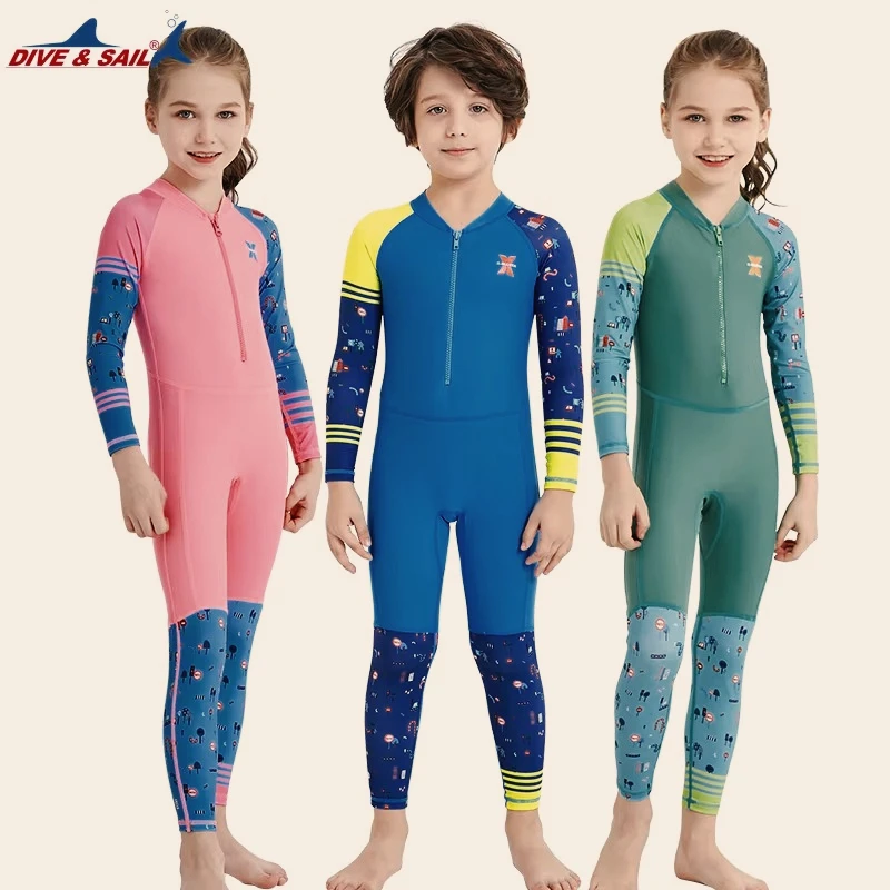 

UV Protection UPF50+ Swimwear Full Body Stinger Swimsuit Boys/Girls Chlorine Resistant Bathing Suit One-piece Rash Guard