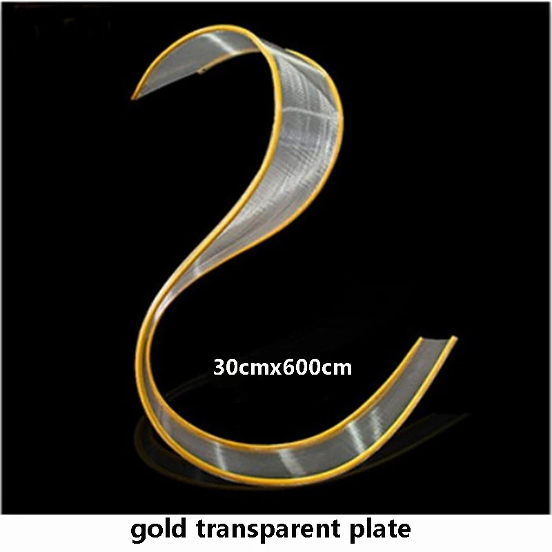 

Artificial Transparent Board Props Free Bending Elastic Set Wedding Stage Background Ceiling Sun Board Curved Wave Shape Decor