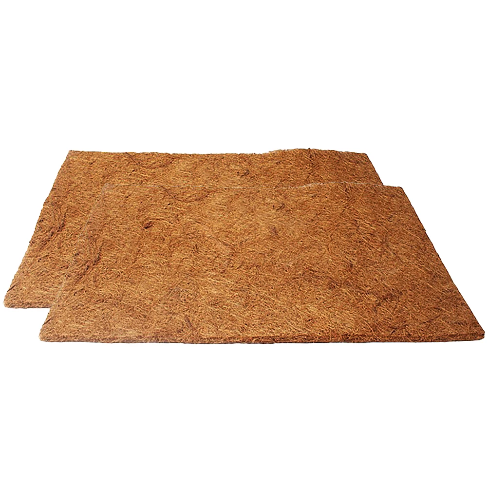 

2Pcs Reptile Bedding Coconut Fiber Thick Wear Resistant Terrarium Supplies Cage Pad Landscaping Cut Size