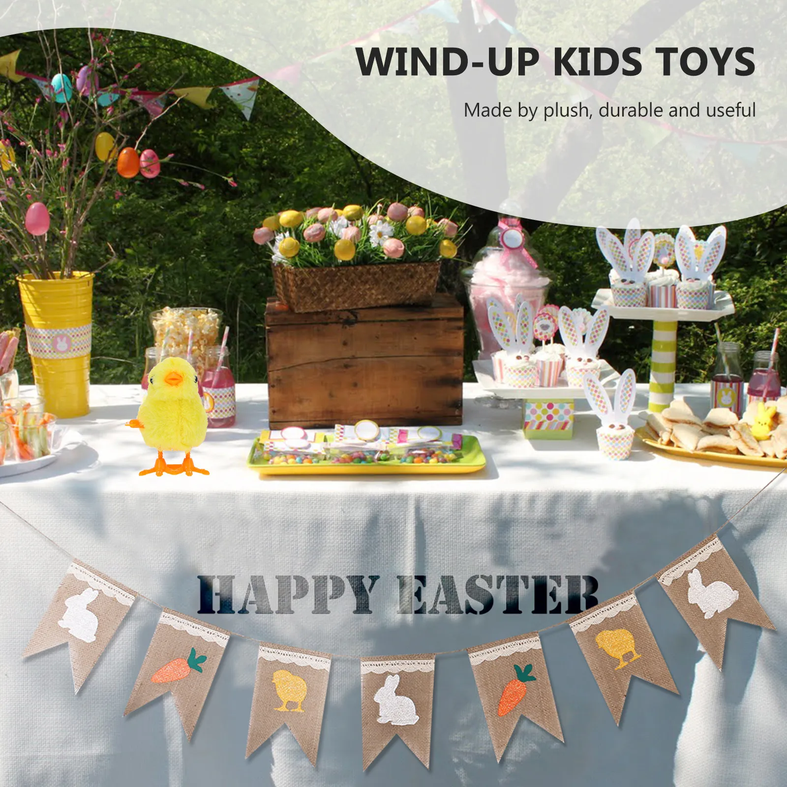 

12 шт. заводных механических цыплят-бегунов, подарки для детей, наполнители для пасхальных корзин, украшение для дома, маленькие прыгающие цыплята на пружинке