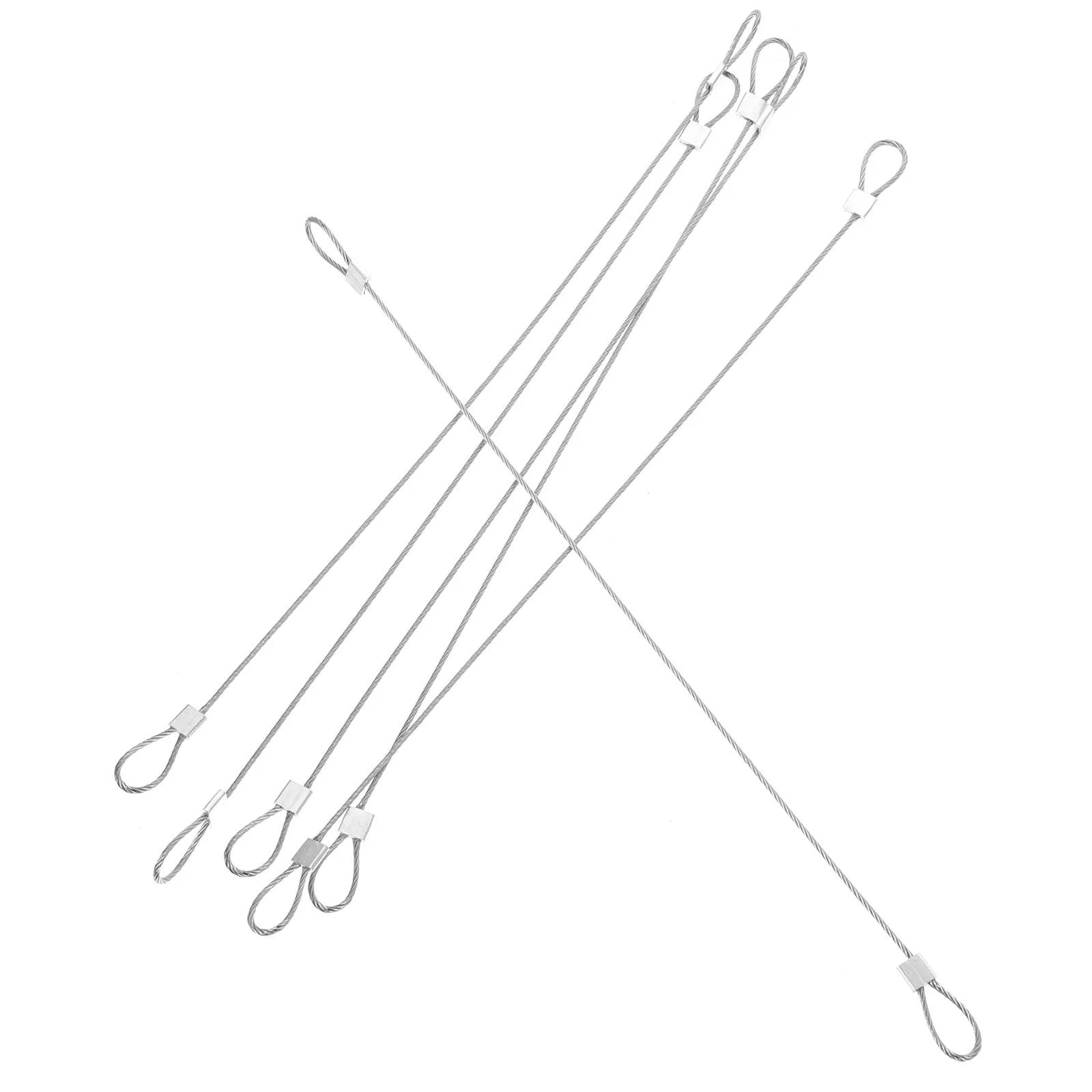 

6Pcs Steel Wire Camera Lanyard Bendable Coated Safety Tethers for Action Cameras Padlocks Luggage Bags Camera Steel Lanyard