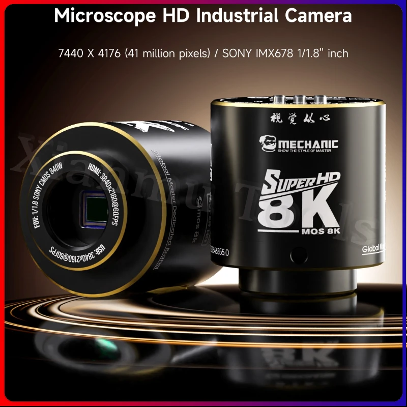 

MECHANIC MOS-8K IMX678 1/1.8 inches 7440 * 4176 (4100W pixels) Support 4K/60 frame shooting Support TF card 512GB