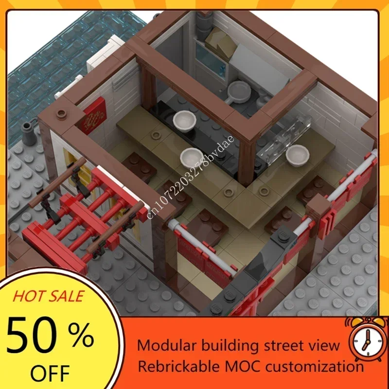 4606PCS Custom MOC Modulair Nieuwscentrum Architectuur Model DIY Technologie Assemblage Puzzel Speelgoed voor Verjaardagscadeau