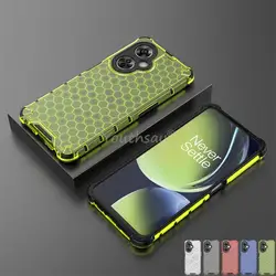 Honeycomb Shockproof For Oneplus Nord CE 3 Lite Case Armor Phone Capa For Oneplus Nord CE3 Lite Cover Translucent TPU Case