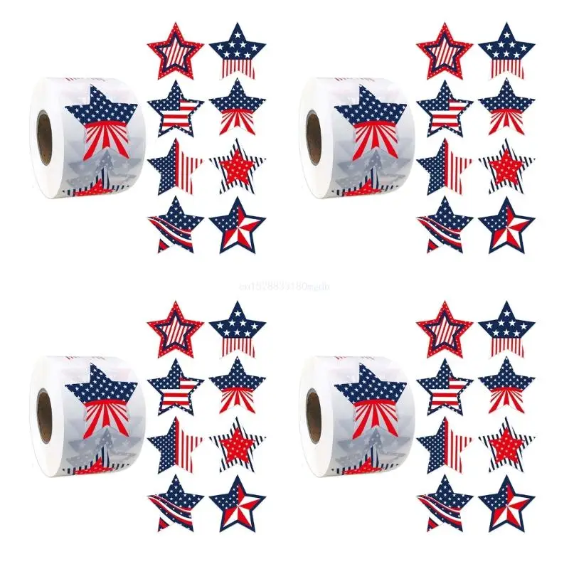 Independence Day Patriotic Stickers for Sealing Gift Case Envelope Dropship