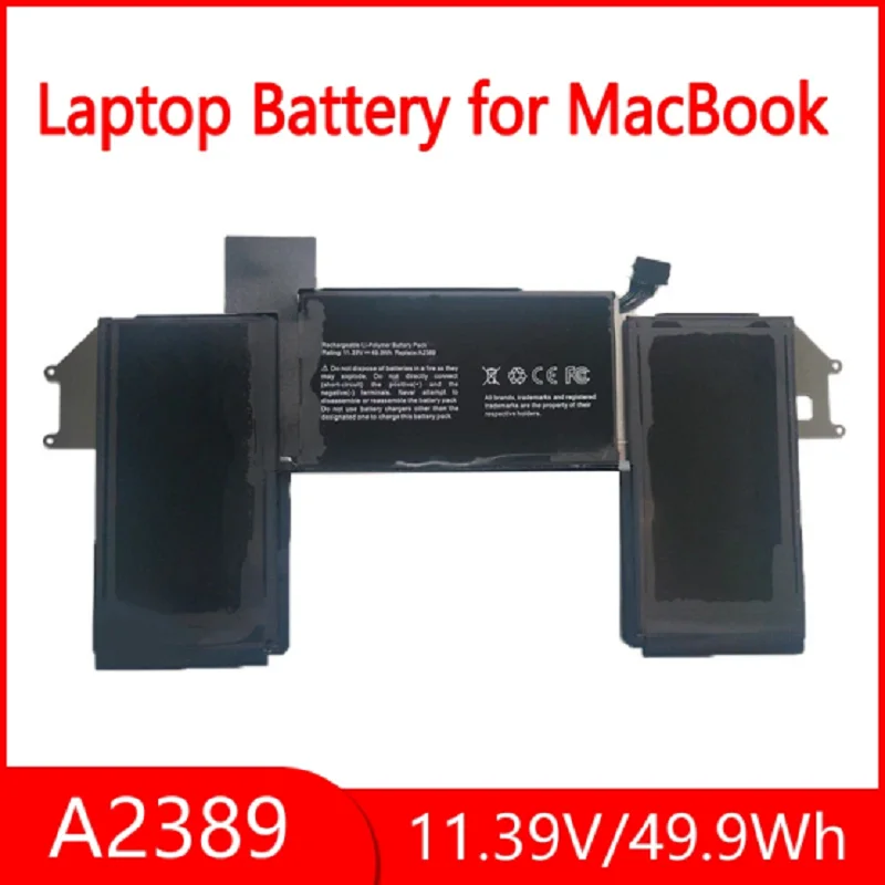 A2389 Battery For Apple MacBook Air 13" Touch A2337 2020 2021 EMC3302 A2337 EMC3598 MGN63LL MGN73LL MWTJ2 49.9WH