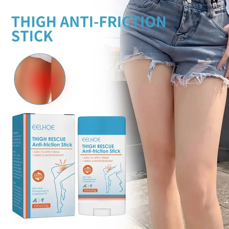 

Thigh Rescue Anti Friction Stick Unisex High Elastic Body Anti Friction Sweat-absorbent Chafing Prevent Rubbing Skin Irritation