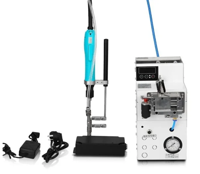 Screwdriver Machine, Hand-held Auto Screw Feeding Device 110V/220V Automatic Screw Feeder Air Pneumatic