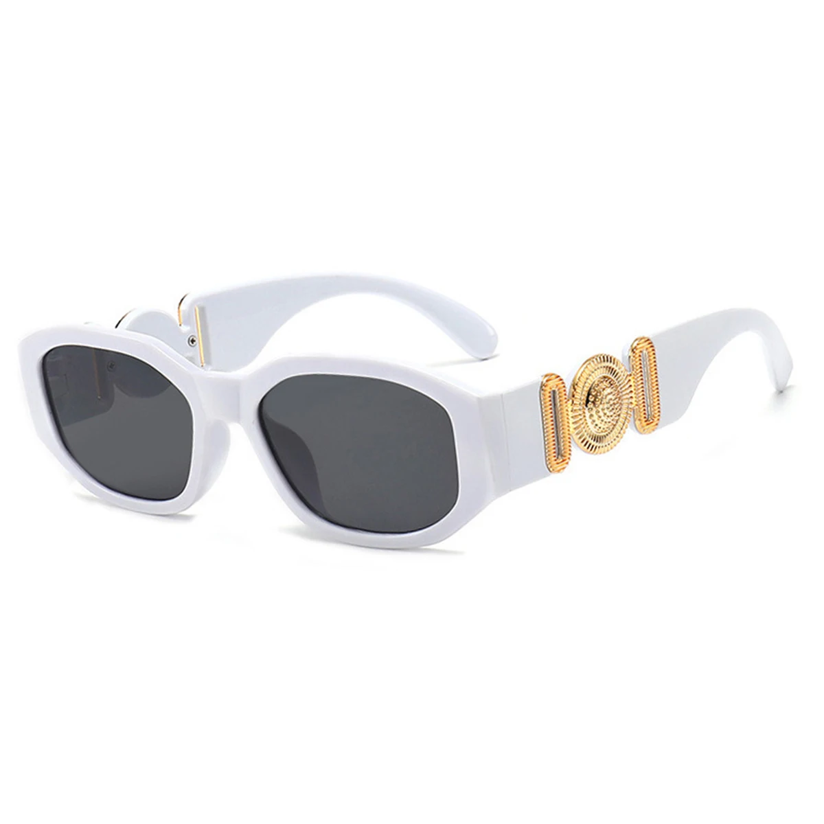 Neue kleine box sonnenbrille europäische und amerikanische trends kopf mit polygonalen brillen personal isierte muster sonnenbrille. – Detail 12