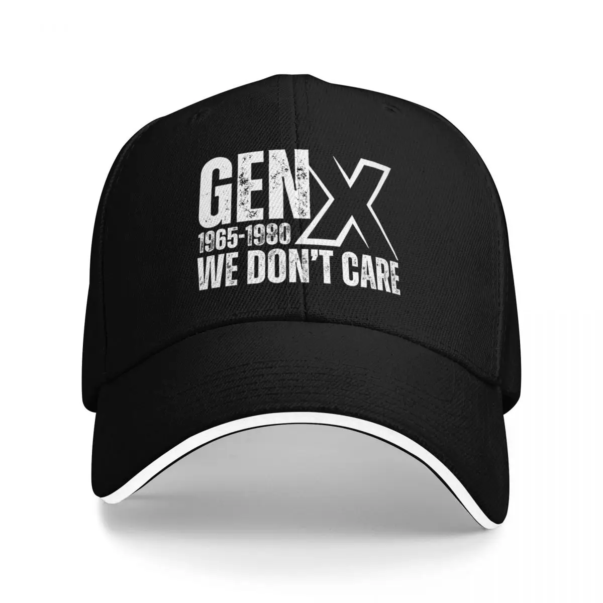 

Funny Gen X 1965-1980 We Don't Care Baseball Cap hats on offer Gentleman Hat Baseball Men Women's