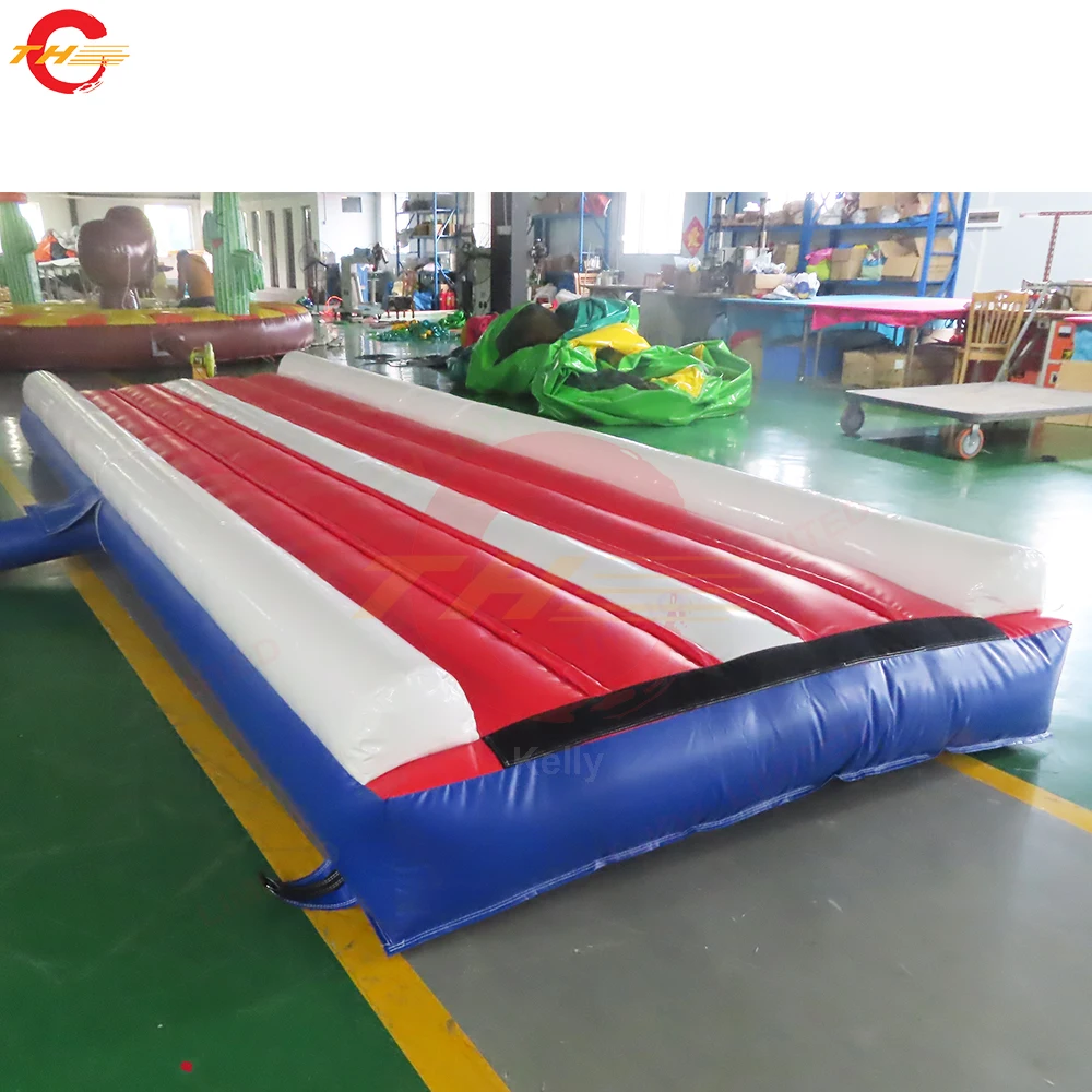 Schnelle Lieferung 6x2m Aufblasbare Airtrack Tumbling Gym Matte PVC Plane Air Track Für Gymnastik