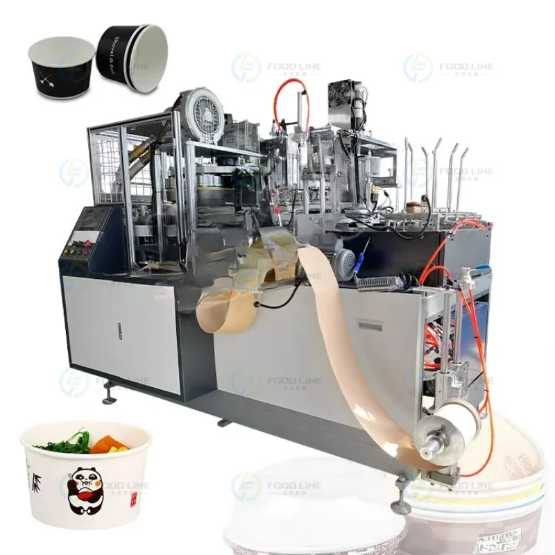 Máquina Inteligente de Alta Velocidad para Fabricar Platos de Papel Desechables y Vasos con Diseños de Dibujos Animados, Hecha en Turquía y EE. UU., Personalizable