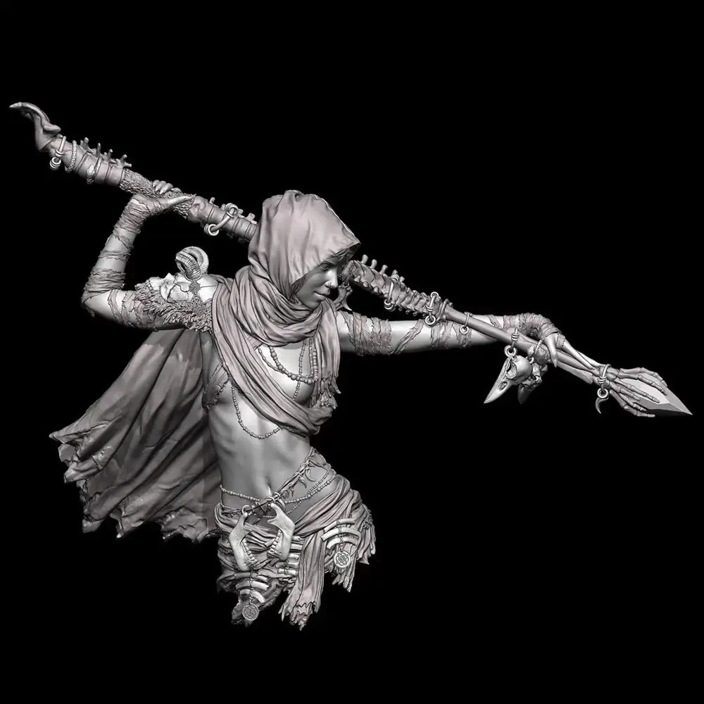 

1/12 Die Cast Resin Model Assembly Kit, GK, Resin Bust, Unpainted