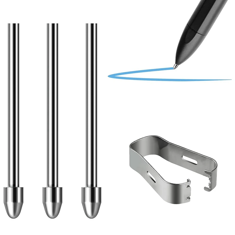 Notezable 2 puntas de bolígrafo, paquete de 3 puntas de rotulador de repuesto de metal para lápiz óptico Notável 1/2, puntas de bolígrafo con herramienta