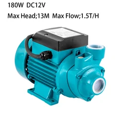 농업용 태양광 와류 워터 펌프, 최대 헤드 13M 잠수정 펌프, 최대 유량 1.5 T/H, DC 12V, 24V