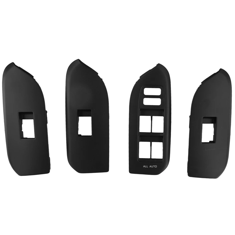 4Pcs Door Window Lift Switch Panel Trim For Toyota Landcruiser Prado LC150 10-13 LHD 74232-60640 74231-60670 74271-60280