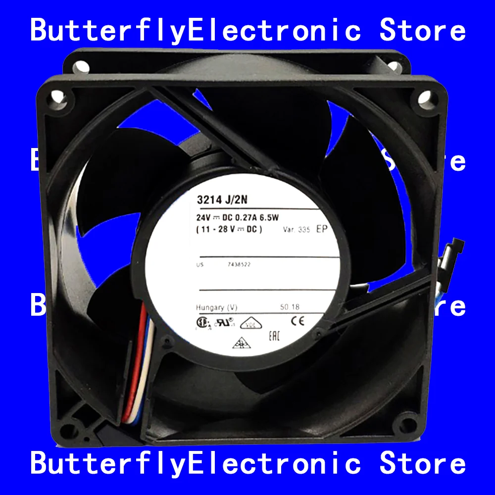 

НОВЫЙ ОРИГИНАЛЬНЫЙ ВЕНТИЛЯТОР 3214J/2N 3214 J/2N 24 В постоянного тока 6,5 Вт 9238 9 СМ 92*92*38 ММ