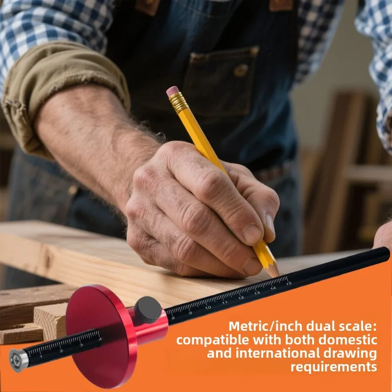 

European woodworking scriber machine, metric and imperial precision scriber depth measurement, aluminum alloy anti-corrosion