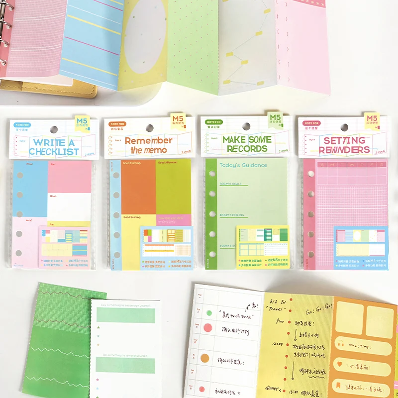 Tianzi planejador semanal caderno agenda sem data agenda diária mensal diário livro portátil registro diário plano bloco de notas papelaria