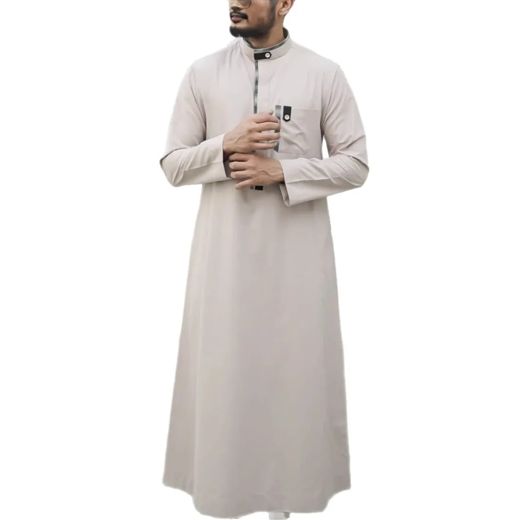 2025loriya Turchia Dubai Abito da uomo casual Ma033 Colletto allentato da uomo Nuova moda Abaya Ramadan Dubai Lusso Islam Elegante